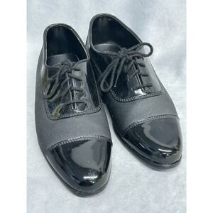 Barclay Patent Leather Dress Shoes Mens Size 6 1/2 Black Shiny Lace Up Business